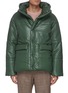 Main View - Click To Enlarge - NANUSHKA - Hide' vegan leather hooded puffer jacket