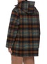 Back View - Click To Enlarge - NANUSHKA - Kirk' flannel check wool blend coat