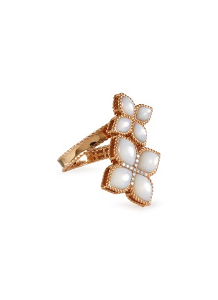 Main View - Click To Enlarge - ROBERTO COIN - Princess Flower' diamond 18k rose gold ring