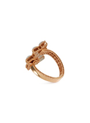 Figure View - Click To Enlarge - ROBERTO COIN - Princess Flower' diamond 18k rose gold ring