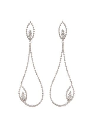 Main View - Click To Enlarge - ROBERTO COIN - Diamond Princess' diamond 18k white gold earrings