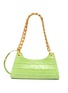 Main View - Click To Enlarge - APEDE MOD - 'Froggy' chain embellished croc-embossed leather bag