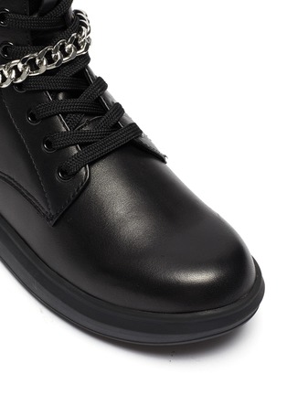 Detail View - Click To Enlarge - WINK - Crumble Toddlers/Kids Chain Embellished Combat Boots
