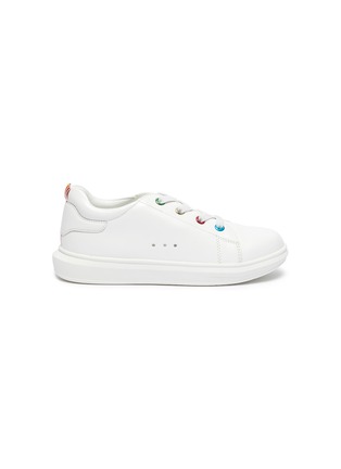 Main View - Click To Enlarge - WINK - Popcorn Toddlers/Kids Rainbow Eyelet Sneakers