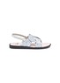 Main View - Click To Enlarge - WINK - Camie Toddlers/Kids Heart Motif Leather Sandals