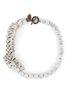 Main View - Click To Enlarge - VENNA - Leopard embellished zircon chain bracelet