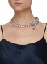 Figure View - Click To Enlarge - VENNA - Leopard embellished zircon chain bracelet