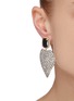 Figure View - Click To Enlarge - VENNA - Mismatch stud heart drop earrings