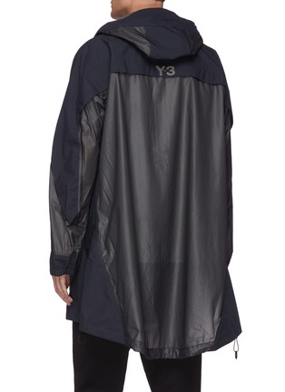 Back View - Click To Enlarge - Y-3 - Waterproof buckle strap front hooded parka