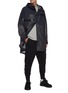 Figure View - Click To Enlarge - Y-3 - Waterproof buckle strap front hooded parka