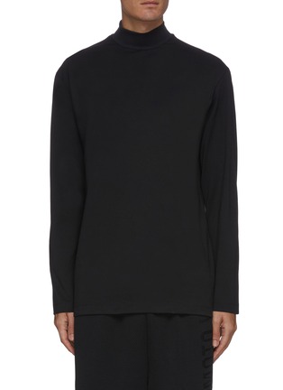 Main View - Click To Enlarge - Y-3 - Mock neck long sleeve cotton T-shirt