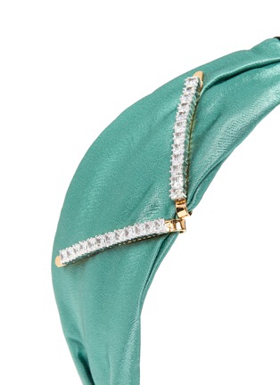 Detail View - Click To Enlarge - VENNA - Double zircon clip embellishment bi-colour headband