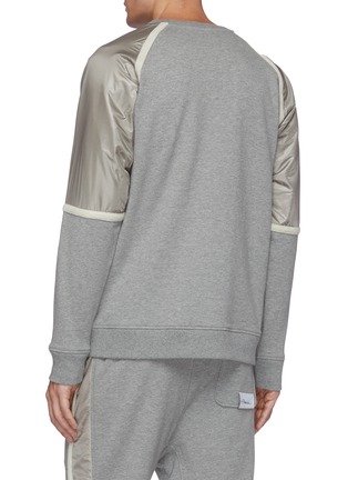 Back View - Click To Enlarge - 3.1 PHILLIP LIM - Metallic nylon panel sweatshirt