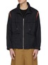 Main View - Click To Enlarge - 3.1 PHILLIP LIM - Contrast tape back flap windbreaker
