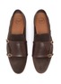 Detail View - Click To Enlarge - MALONE SOULIERS - Julian Florens double strap suede leather loafers