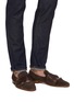 Figure View - Click To Enlarge - MALONE SOULIERS - Julian Florens double strap suede leather loafers