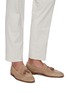 Figure View - Click To Enlarge - MALONE SOULIERS - Alberto tassel suede leather loafers