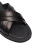 Detail View - Click To Enlarge - MALONE SOULIERS - Gabriel cross strap leather flat sandals