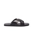 Main View - Click To Enlarge - MALONE SOULIERS - Gabriel cross strap leather flat sandals