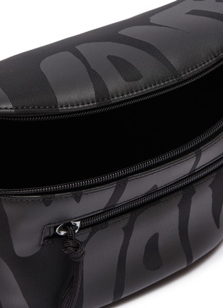 Detail View - Click To Enlarge - VALENTINO GARAVANI - Belted Want Want Print Nylon Waistbag