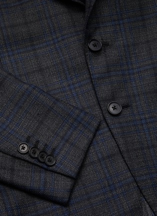  - ISAIA - Gregory notch lapel check wool blend blazer