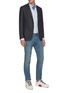 Figure View - Click To Enlarge - ISAIA - Gregory notch lapel check wool blend blazer