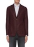 Main View - Click To Enlarge - ISAIA - Cortina notch lapel patch pocket wool blend blazer