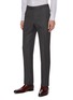 Detail View - Click To Enlarge - ISAIA - Gregory notch lapel flap pocket stripe wool suit