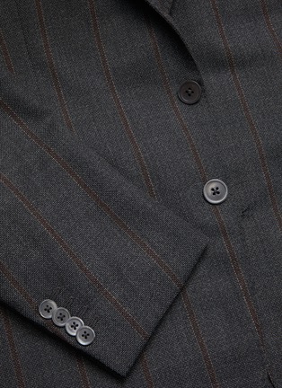  - ISAIA - Gregory notch lapel flap pocket stripe wool suit