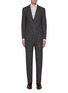 Main View - Click To Enlarge - ISAIA - Gregory notch lapel flap pocket stripe wool suit