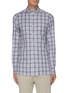 Main View - Click To Enlarge - ISAIA - 'Milano' Check Spread Collar Cotton Shirt