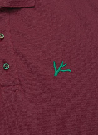  - ISAIA - Logo embroidered cotton polo shirt