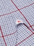  - ISAIA - Milano' check print spread collar cotton shirt