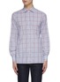 Main View - Click To Enlarge - ISAIA - Milano' check print spread collar cotton shirt