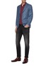 Figure View - Click To Enlarge - ISAIA - Cortina notch lapel check wool blend blazer