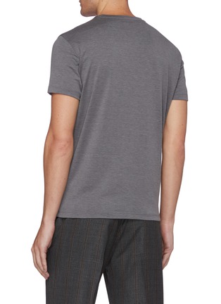 Back View - Click To Enlarge - ISAIA - Crewneck silk cotton blend T-shirt