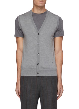 Main View - Click To Enlarge - ISAIA - Button wool knit vest