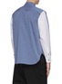 Back View - Click To Enlarge - THE WORLD IS YOUR OYSTER - Stripe layered asymmetric shirt