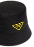 Detail View - Click To Enlarge - PRADA - Rubber triangle logo bucket hat