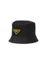 Main View - Click To Enlarge - PRADA - Rubber triangle logo bucket hat