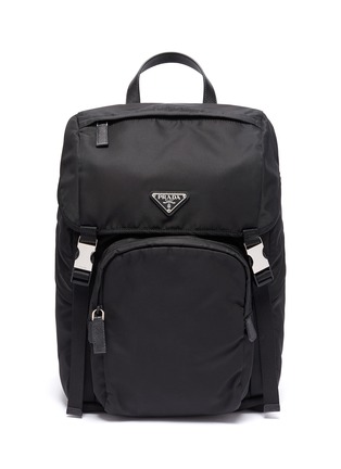 Main View - Click To Enlarge - PRADA - Tessuto logo plaque nylon backpack