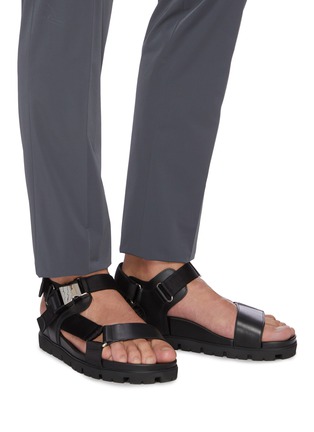 Figure View - Click To Enlarge - PRADA - Buckled sandals