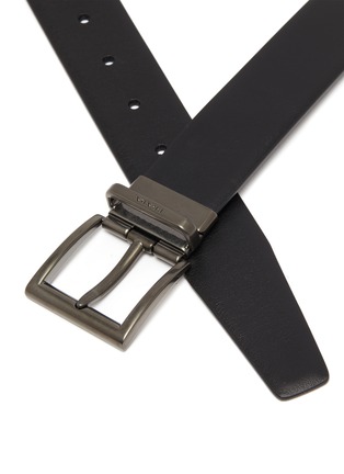 Detail View - Click To Enlarge - PRADA - Saffiano leather belt