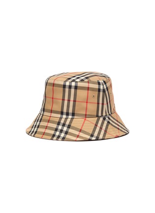 Figure View - Click To Enlarge - BURBERRY - Vintage check print bucket hat