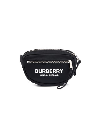 Main View - Click To Enlarge - BURBERRY - ECONYL® Cannon logo print bum bag