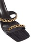 Detail View - Click To Enlarge - BY FAR - 'Gina' metal chain heeled sandals