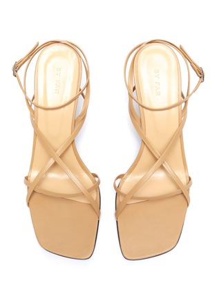 Detail View - Click To Enlarge - BY FAR - 'Kersti' strappy suede leather heels sandals