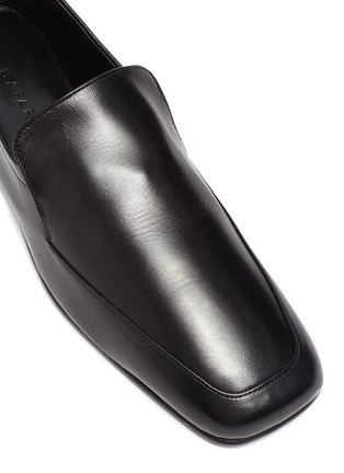 Detail View - Click To Enlarge - BY FAR - Nick ankle chain square toe loafers