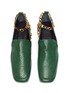 Detail View - Click To Enlarge - BY FAR - 'Nick' ankle chain square toe loafers