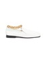 Main View - Click To Enlarge - BY FAR - Nick ankle chain square toe loafers